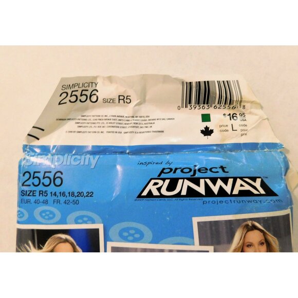 Simplicity Project Runway 2556 Womens Vest Sizes 14-22 Sewing Pattern Uncut - Picture 4 of 4